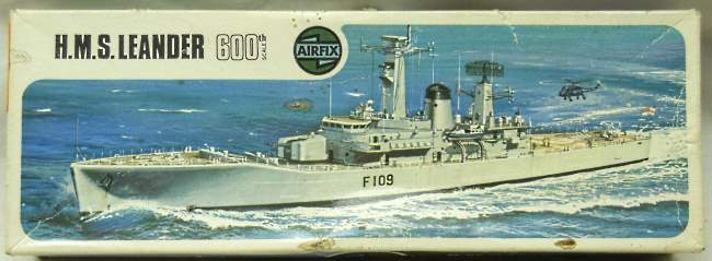 Airfix 1/600 HMS Leander F109 Guided Missile Frigate (Dido F104 / Arethusa F38), 01206-9 plastic model kit